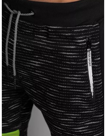 Spodnie dresowe męskie czarne Dstreet UX3031