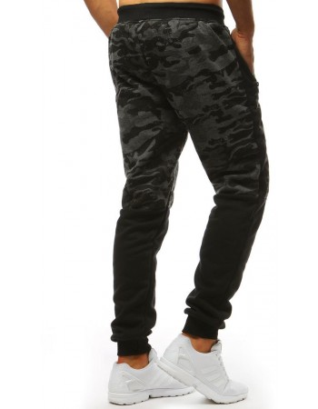 Spodnie dresowe męskie camo antracytowe Dstreet UX3497