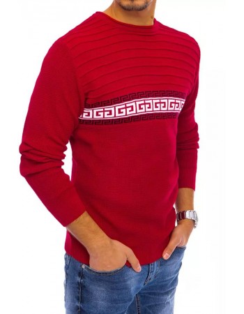 Sweter męski czerwony Dstreet WX1844