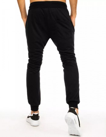 Spodnie męskie dresowe czarne UX2884