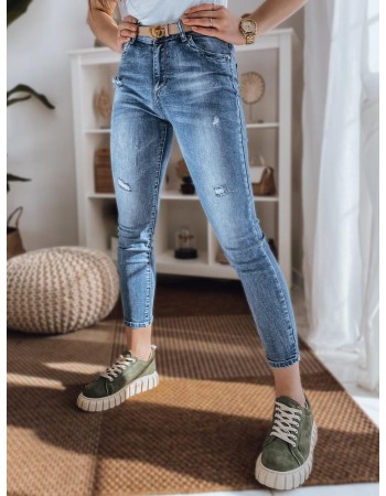Spodnie damskie jeansowe WOODY niebieskie Dstreet UY1175
