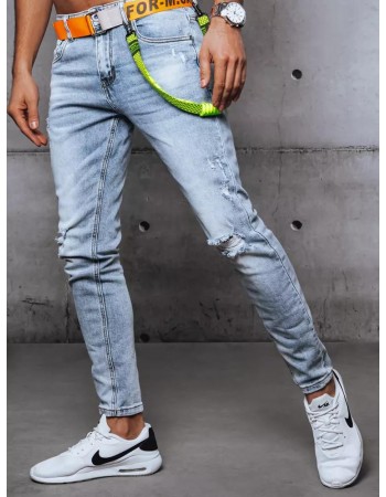 Spodnie męskie jeansowe niebieskie Dstreet UX3557