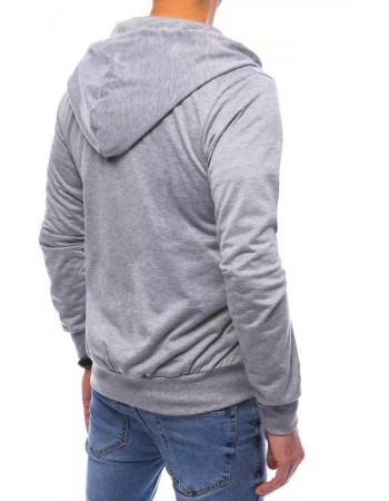 Bluza męska rozpinana z kapturem szara Dstreet BX5171