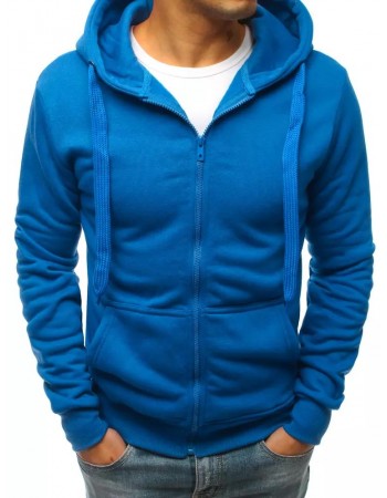 Bluza męska z kapturem niebieska Dstreet BX4688