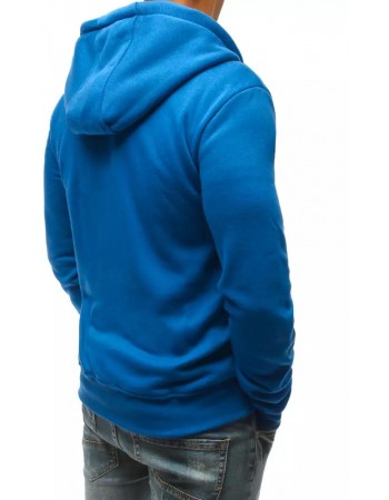 Bluza męska z kapturem niebieska Dstreet BX4688