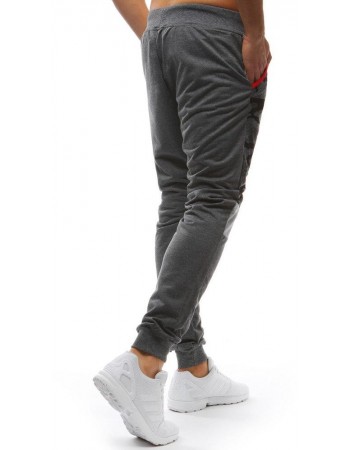 Spodnie męskie dresowe camo antracytowe Dstreet UX3628