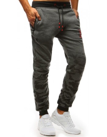 Spodnie dresowe męskie antracytowe Dstreet UX3619
