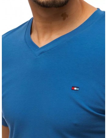 T-shirt męski gładki niebieski Dstreet RX4790