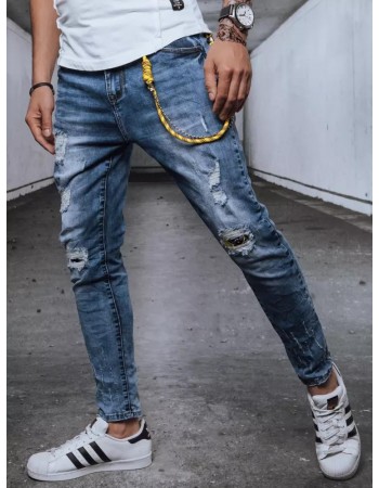 Spodnie męskie jeansowe niebieskie Dstreet UX3717