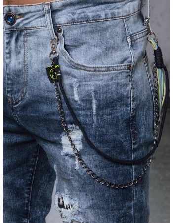 Spodnie męskie jeansowe niebieskie Dstreet UX3721