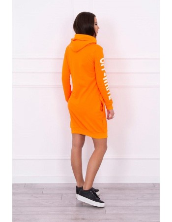 Šaty Off White oranžový neón, Oranžový / Neon