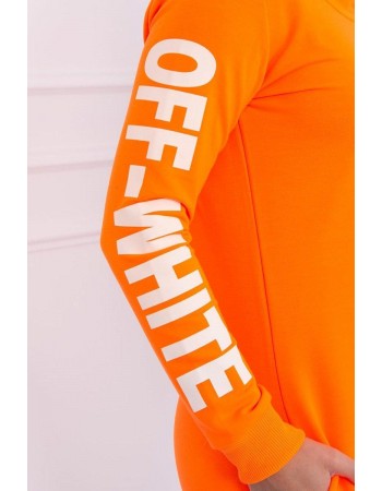 Šaty Off White oranžový neón, Oranžový / Neon