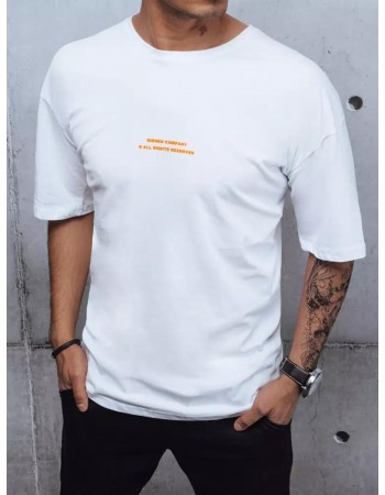 Pánské tričko s potiskem bílé Dstreet RX4623z
