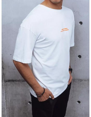 Pánské tričko s potiskem bílé Dstreet RX4623z