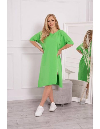 Oversize šaty svetlo zelená, Bystrý / Zelená