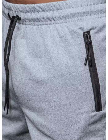 Pánské teplákové šortky světle šedé Dstreet SX2095