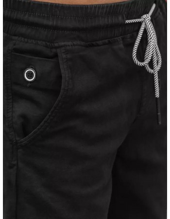 Pánské džínové šortky černé Dstreet SX1435z