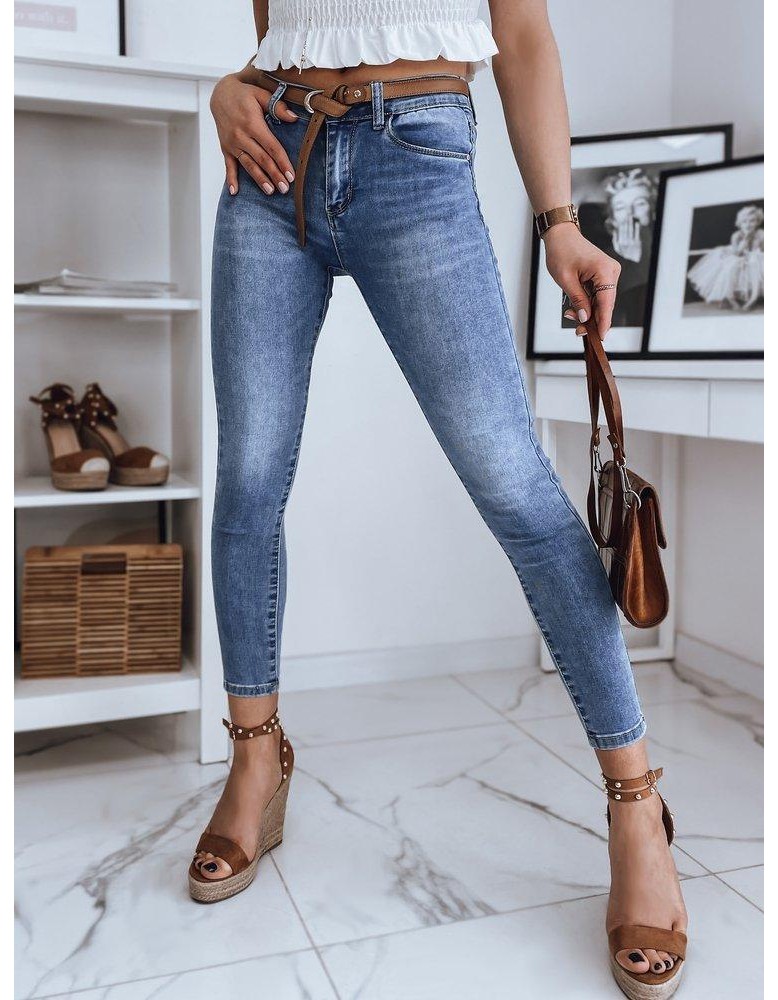 Spodnie damskie jeansowe SANDI niebieskie Dstreet UY0890