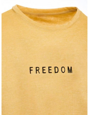 T-shirt męski żółty Dstreet RX4963