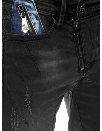 Spodnie męskie czarne Dstreet UX3800