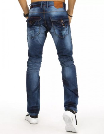 Spodnie męskie jeansowe niebieskie UX2891