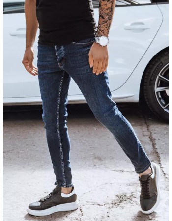 Spodnie męskie jeansowe ciemnogranatowe Dstreet UX3848