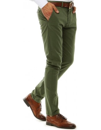 Spodnie męskie chinos zielone UX2579