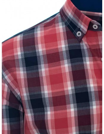 Kolorowa koszula męska w kratkę DX2045