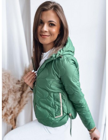 Dámská prošívaná bunda FLUFFY Barva zelená DSTREET TY3583