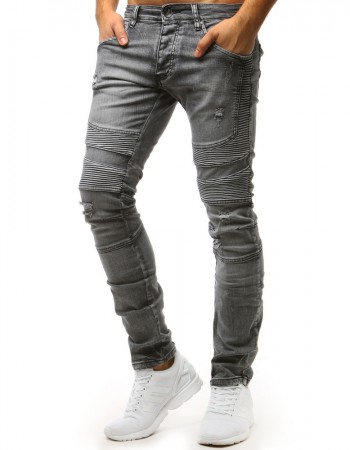 Pánske jeansové nohavice (ux1515) - grafitové, veľ. 31
