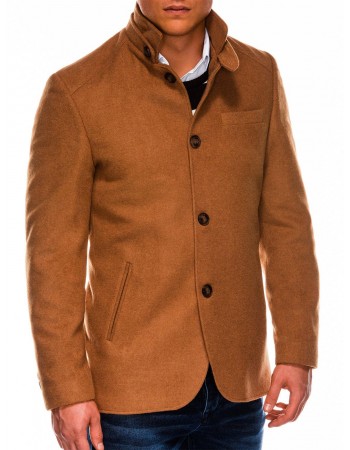 Pánsky hnedý kabát C427, veľ. XXL