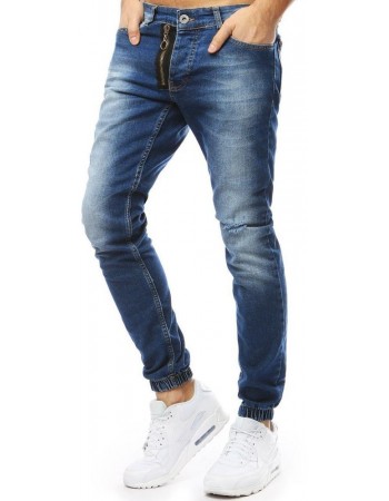 Modré džínsové joggery pre pánov (ux2178), veľ. 31