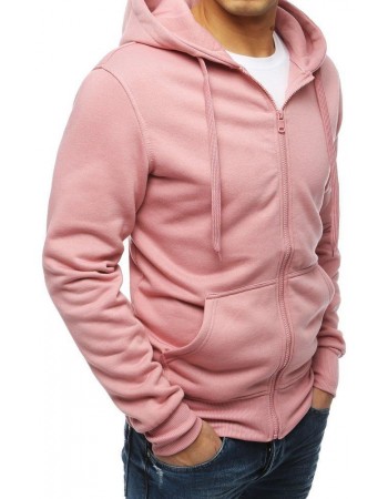 Bluza męska z kapturem różowa BX4251