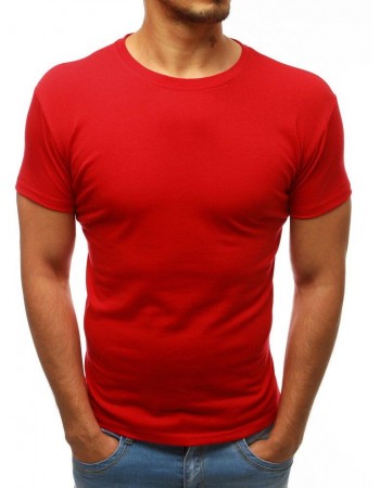 Jednofarebné pánske tričko (rx2575) - červené