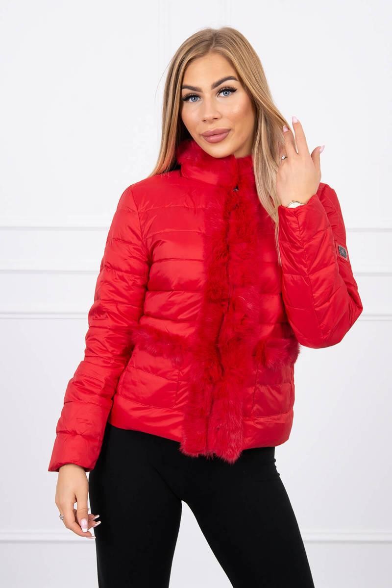 Zimná dámska bunda TIFFI 25 - červená - XL